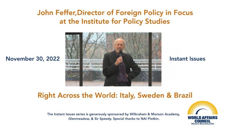 John Feffer: Right Across the World: Italy, Sweden and Brazil