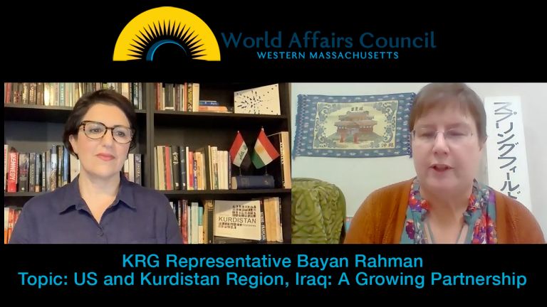 KRG US Rep Bayan Sami Abdul Rahman on US and Kurdistan Region, Iraq: A Growing Partnership